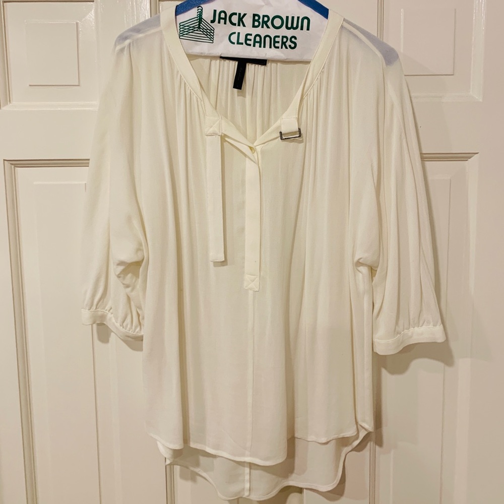 White BCBG blouse